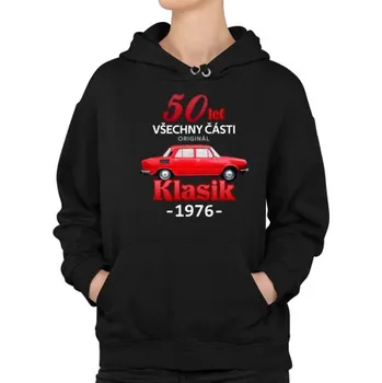 Žertovný předmět 50 let - všechny části originál - Klasik 1976 - dámská mikina s potiskem- Tričkový.cz
