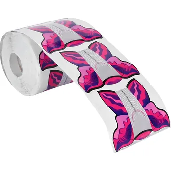 Přípravek na nehty Papírové šablony pro modeláž nehtů Motýl, 500 ks