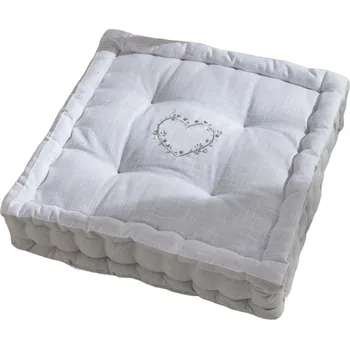 Polštář Today Podložka na sezení na podlaze CONSTANCE, mušelínová bavlna, 40 x 40 x 10 cm