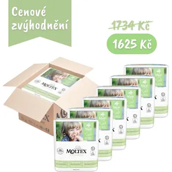 Plenkové kalhoty Plenky Moltex Pure & Nature Maxi 7-14 kg - ekonomické balení (6 x 29 ks)