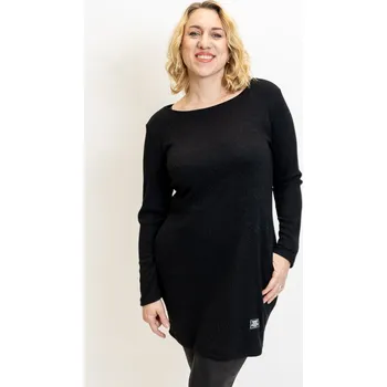 Dámské šaty Italy fashion Úpletové šaty NOLA Barva: Černá, Velikost: UNI: M/L