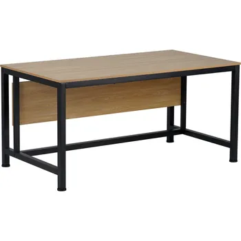 Psací stůl Psací stůl KILIS NEW 120x80 cm, MDF laminovaná dub, kov černý matný lak