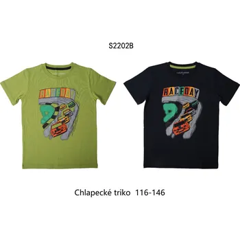 WOLF Klučičí Tričko RACEDAY s krátkým rukávem Barva: Zelená, Velikost: 116