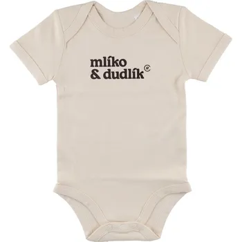 Kojenecký body "mlíko a dudlík" Road Classics - béžové