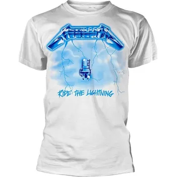 Pánské oblečení Metallica Ride The Lightning White L Tričko (Jako nové)