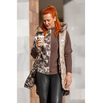 Dámská vesta S'WEST Dámská oboustranná vesta FREN [B-8501] Barva: Cappuccinová, Velikost: L