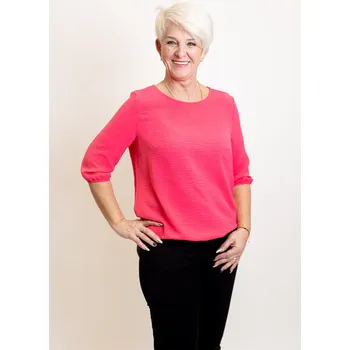 Pánské tričko Italy fashion Tričko LILIEN Barva: Tmavě růžová, Velikost: 46