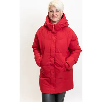 Dámský kabát Temster Zimní kabát EXPLORER [23639] Barva: Červená, Velikost: XL