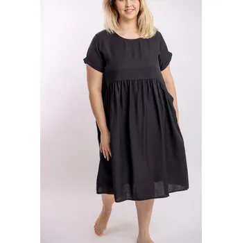 Dámské šaty Italy fashion Šaty AGÁTA Barva: Černá, Velikost: UNI - XL-4XL