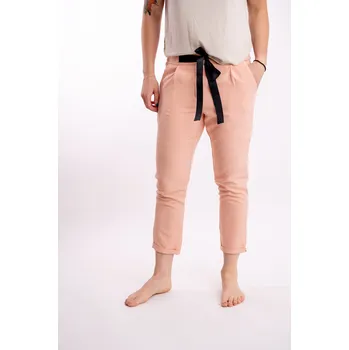 Italy fashion Dámské elegantní kalhoty ADINA Barva: Lososová, Velikost: UNI: S-menší L