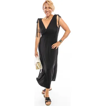 Dámské šaty Italy fashion Letní šaty LUNETA Barva: Černá, Velikost: UNI: M-2XL