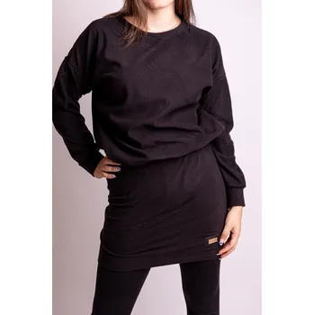 Dámské šaty Italy fashion Šaty LOVE Barva: Černá, Velikost: UNI: S/M