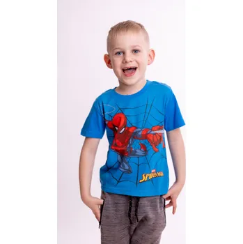 Klučičí tričko SPIDERMAN v akci Barva: Modrá, Velikost: 104