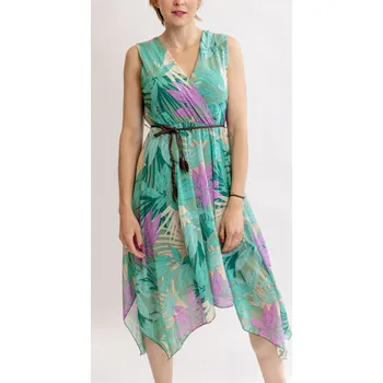 Dámské šaty Italy fashion Šaty ŘÍM Barva: Zelená, Velikost: UNI - M/L