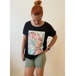 Italy fashion Oversize tričko BE COOL Barva: Bílé Aloha, Velikost: UNI