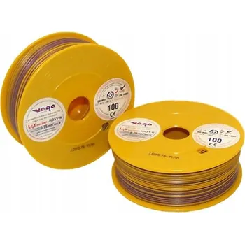 elektrický kabel Kabel LGY/H05V-K 0,75 mm2 100 m Žluto-Fialový