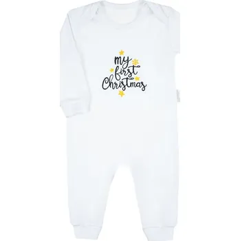 Kojenecký overall Dětské bavlněné overal "My First Christmas" bílé Nicol, vel. 68