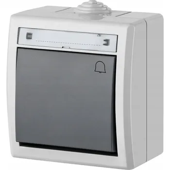 vypínač AQUANT Spínač zvonku tlačítkový IP55 nástěnný