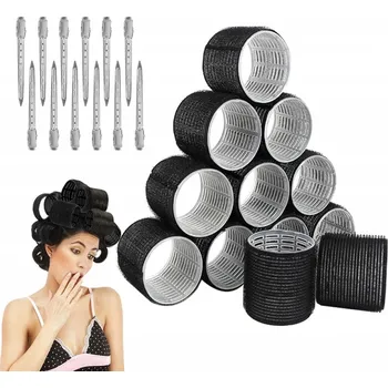 Natáčka na vlasy MEGA SILNÉ Natáčky Na Vlasy Suchý Zip pro Vlny a Lokny 48mm 24ks VELKÉ