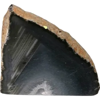 Přírodní kámen Achátová půlka 176 g, hnědošedá