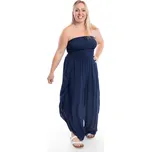 Italy fashion Dámský letní overal BRITNEY Barva: Tmavě modrá, Velikost: UNI: M-XL