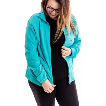 Pánská mikina TEMSTER outdoorová mikina - velká řada [23615] Barva: tyrkysová, Velikost: 5XL