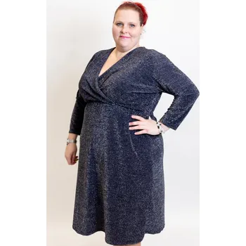 Dámské oblečení Italy fashion Maxi šaty Mistle Barva: Tmavě modrá, Velikost: UNI: 2XL-5XL