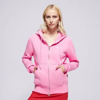 Dámská mikina Nike Mikina Rozepínací S Kapucí W Nsw Phnx Flc Std Fz Hdy Růžová Xs