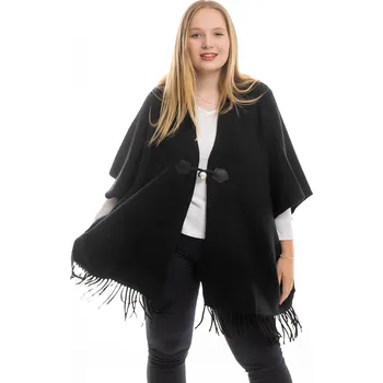 Dámské pončo D.D.STYLE Dámské pončo SAVANA Barva: Černá, Velikost: UNI: L-3XL