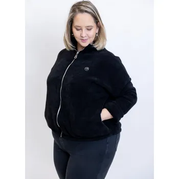 Pánská mikina Italy fashion Teplá mikina s kožíškem MISHA Barva: Černá, Velikost: UNI: L-2XL