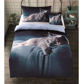 Povlečení Universal design Ložní povlečení s 3D kočkou
