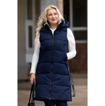 Temster Dlouhá zimní vesta LA PRETTY [23945] Barva: Modrá, Velikost: XL