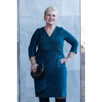 Dámské šaty Bergamo Plesové šaty QUEEN Barva: tyrkysová, Velikost: 44