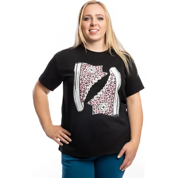 Italy fashion Dámské tričko SHOES Barva: Růžová, Velikost: UNI: M-XL