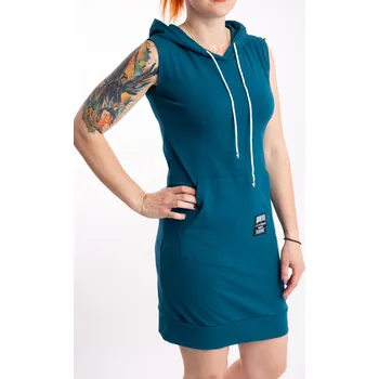 Dámské šaty Italy fashion Šaty SPORTY Barva: Petrolejová, Velikost: UNI - M/L