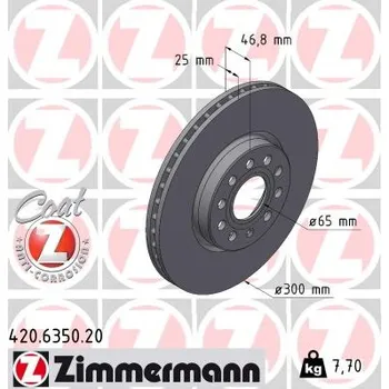 Brzdový kotouč Brzdový kotouč ZIMMERMANN 420.6350.20