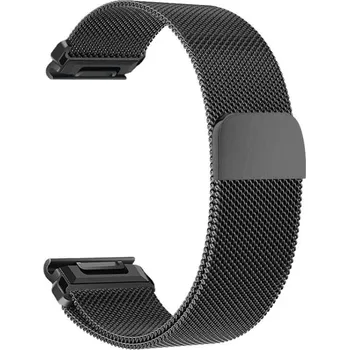 Ostatní příslušenství k chytrým hodinkám VSECHNONAMOBIL 131549 MILANESE Kovový řemínek pro Garmin šířka 20mm černý