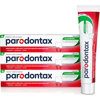 zubní pasta PARODONTAX Fluoride Zubní pasta 3 x 75&nbsp;ml