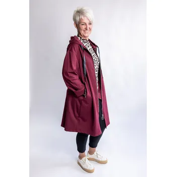 Dámský svetr Italy fashion Kardigan GINA Barva: Vínová, Velikost: UNI: L-3XL