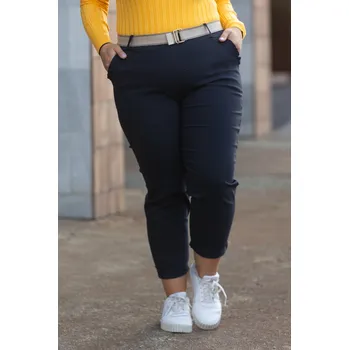 Dámské kalhoty Italy fashion Dámské kalhoty AMIGO maxi Barva: Tmavě modrá, Velikost: UNI: XL-3XL