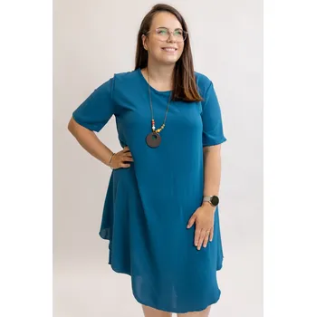 Dámské šaty Italy fashion Šaty PENY Barva: Petrolejová, Velikost: UNI - XL-4XL
