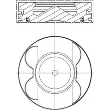Píst motoru Píst MAHLE 001 PI 00106 000