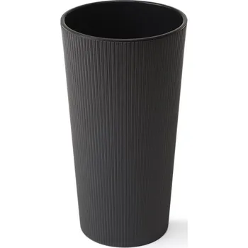 Květináč Lamela LAMELA, květináč LILIA JUMPER, průměr 300 mm, výška 570 mm, grafitový
