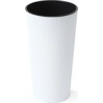 Květináč Lamela LAMELA, květináč LILIA JUMPER, průměr 190 mm, výška 364 mm, bílý