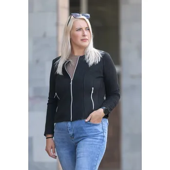 ANNA Semišová bunda RIVER Barva: Černá, Velikost: 46