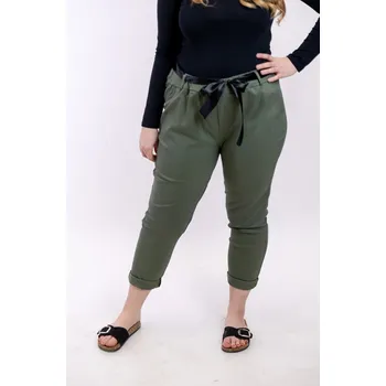 Dámské kalhoty Italy fashion Kalhoty BUGGY Barva: Khaki, Velikost: UNI: XL-4XL