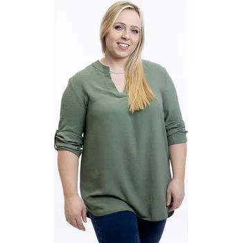 Dámská košile Italy fashion Košile EYVA Barva: Khaki, Velikost: UNI: M-XL