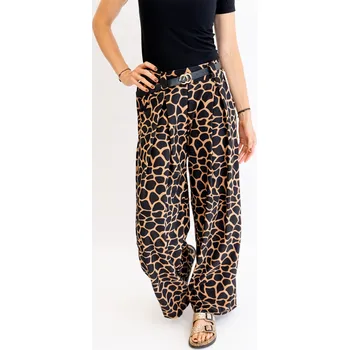 Dámské kalhoty Italy fashion Dámské kalhoty KAIRA Barva: Žirafa, Velikost: UNI: S-L