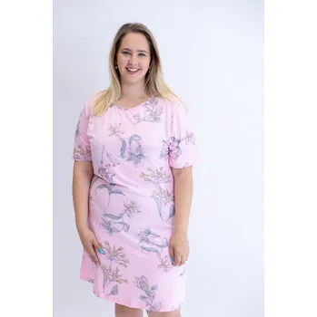 Dámské noční prádlo Benter Noční košile OLIE [46766] Barva: Růžová, Velikost: 2XL