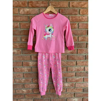 Dívčí pyžamo Kugo Pyžámko s jednorožcem MP-1759 Barva: Tmavě růžová, Velikost: 98